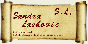 Sandra Lasković vizit kartica